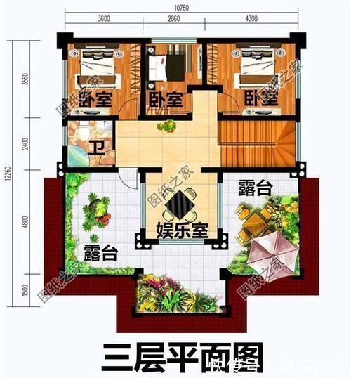 卫生间|农村两层半楼房设计图,适合农村的款式,回家盖房千万别错过这款