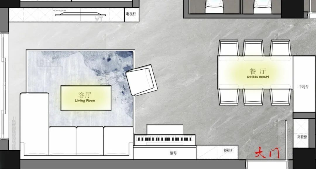 无处安放|开门就是大厅的户型,鞋柜如何摆放?客厅的私密性如何保障?