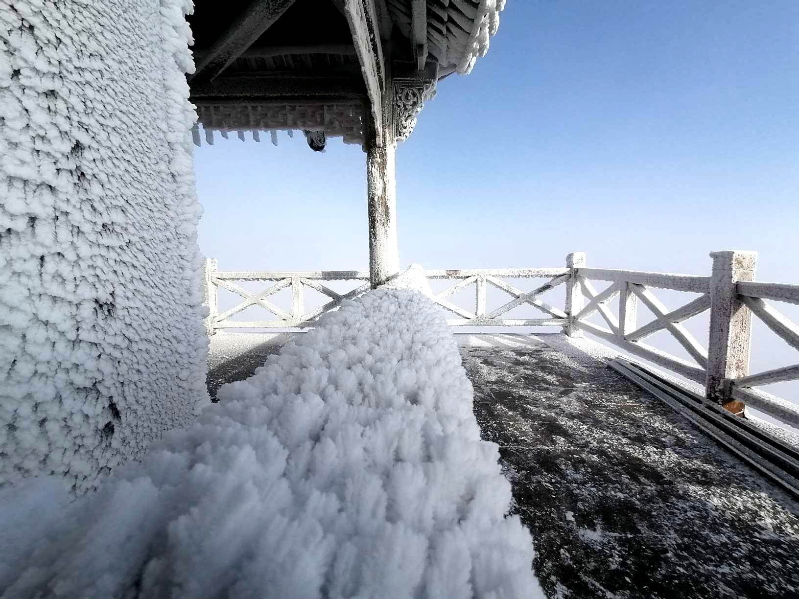 畲乡|冬日限定！畲乡敕木山雪景带你进入冰晶世界