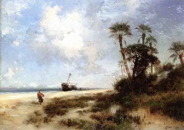 科罗拉多大峡谷@风景画家和蚀刻家托马斯·莫兰的精典油画作品