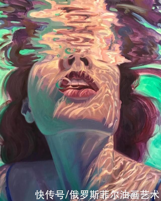 emrich|沉浸在海水里的女性,美到窒息的油画作品,是不是惊到你