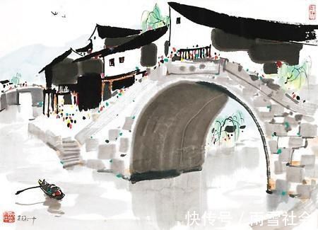 江南园林#“中国画”吴冠中画的太好,中国画在他笔下活了起来