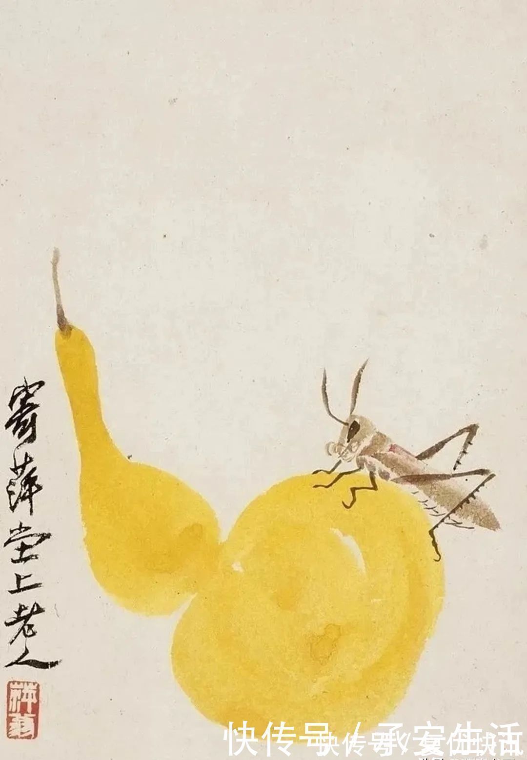 写意画#写意画大师吴昌硕,认为齐白石只学到了皮毛,其实则不然