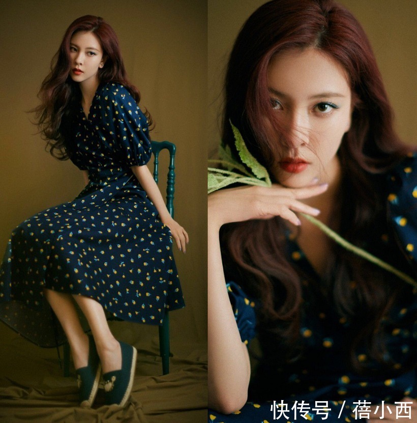 穿搭|164高的郑合惠子穿得好清凉，穿吊带碎花裙看着没有80斤，真羡慕