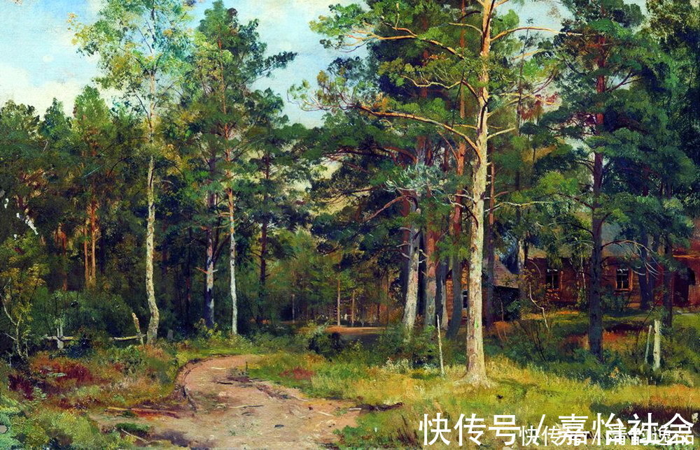 油画&俄罗斯油画大师,伊凡·伊凡诺维奇·希施金,风景油画作品选集