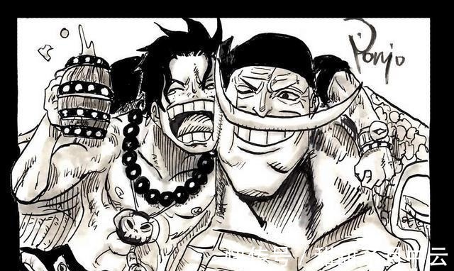 路飞|海贼王贴脸照，白胡子和艾斯再次重聚，香克斯被大妈贴脸生无可恋