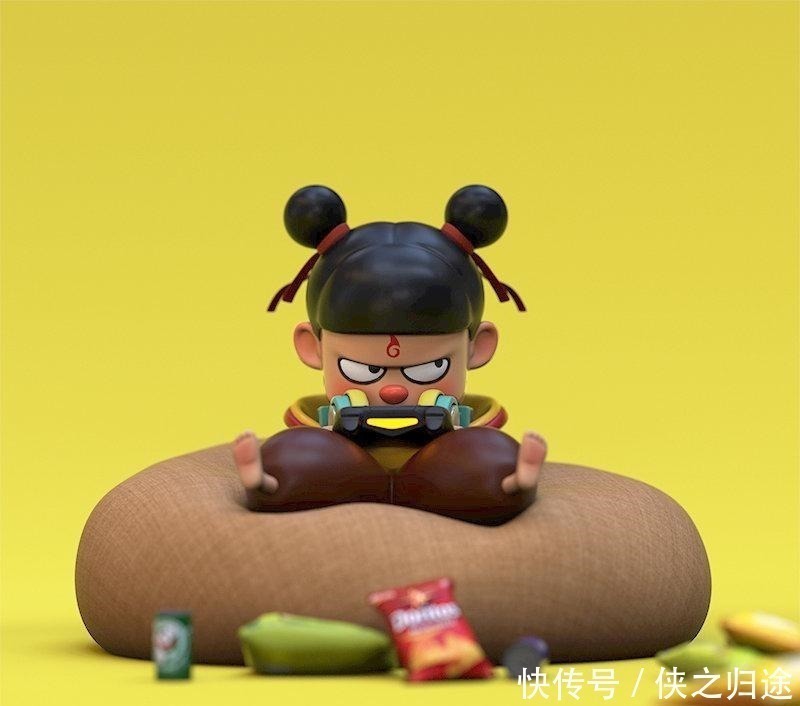 许喆隆|哪吒之魔童降世官方又出新手办,哪吒敖丙走进现代,化身游戏宅