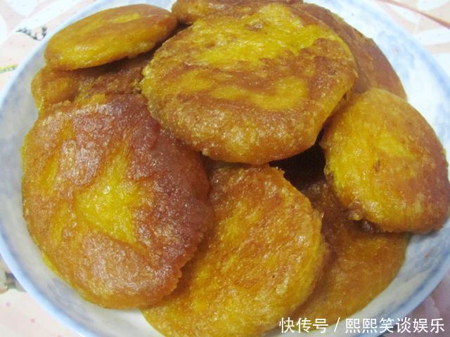 南瓜小饼|一块南瓜+一碗糯米粉,不煎、不炸、不烤,不油不腻、香甜软糯