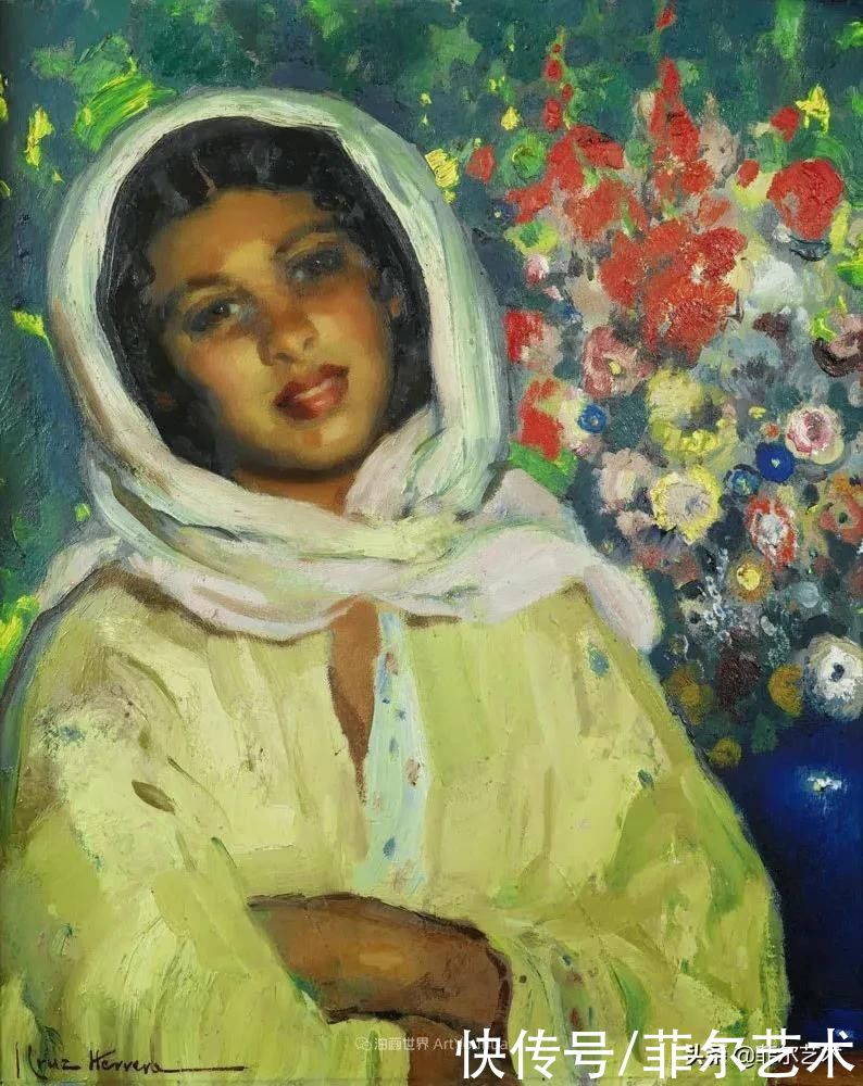 何塞·|西班牙画家何塞·克鲁斯·埃雷拉女性人物油画作品欣赏