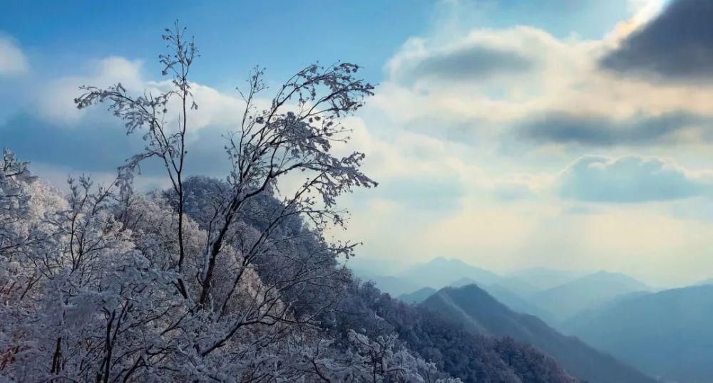 美成|美炸了！雪后鬼谷岭雾凇云海，银装素裹美成仙境！