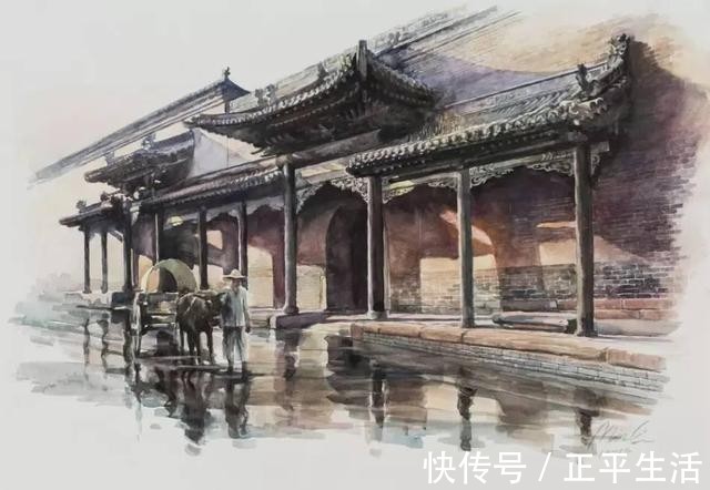 旅美$旅美水彩艺术家李民笔下的中国风景画!他用艺术诠释“家”的味道