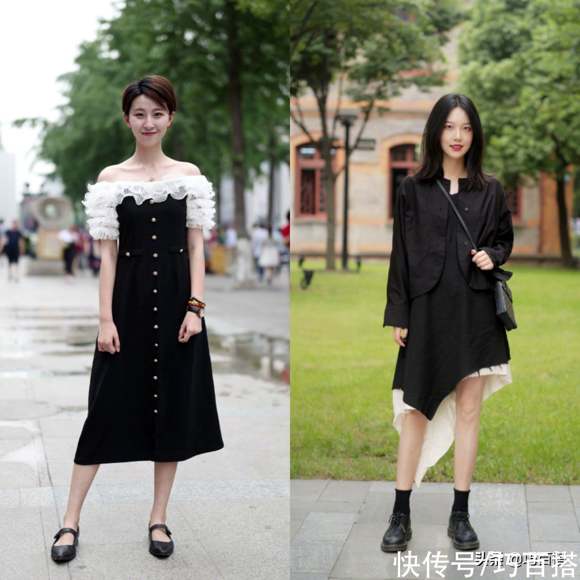 连衣裙|还在选择花花绿绿的连衣裙吗？别傻了姐妹们，今年流行纯黑色