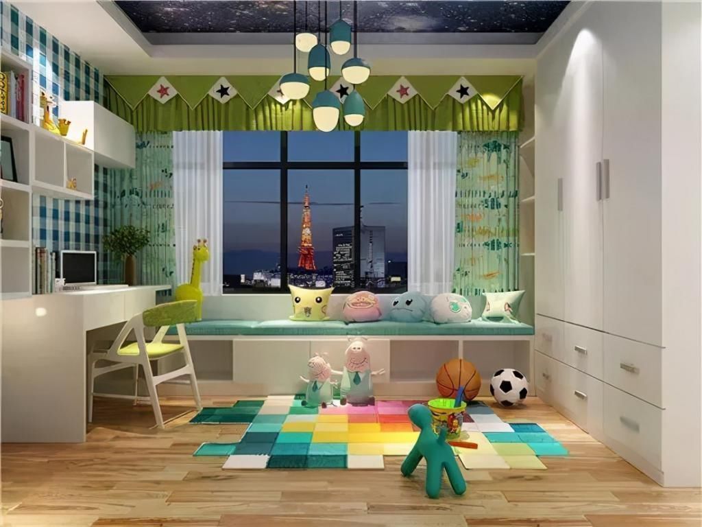 地柜|卧室飘窗空间别再浪费了,这样设计衣柜、书桌都有了,2平当4平用