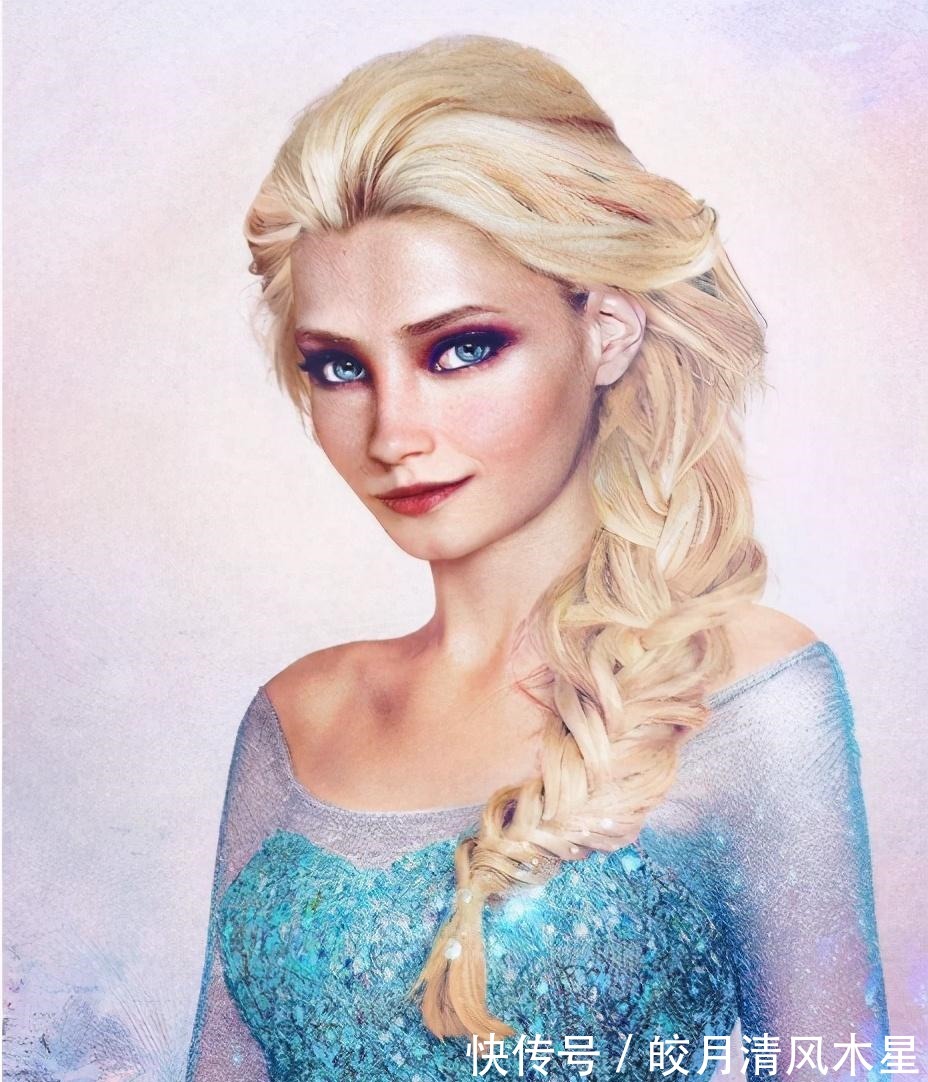 迪士尼公主|若将迪士尼公主还原到现实中会如何艾莎绝美,莫阿娜找不到一点瑕疵