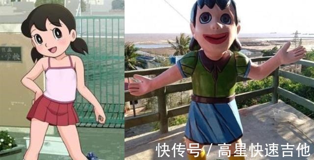 动漫|妈耶!这些动漫雕像也太丑了吧,静香长得竟然和胖虎一样