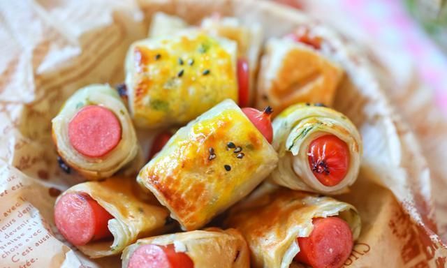 火腿肠|手抓饼花样吃法,简单省事,15分钟端上桌,层次分明,当早餐最好