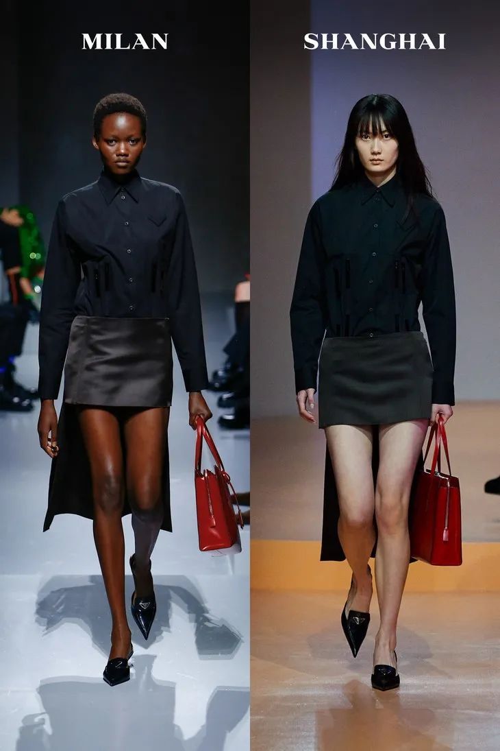 贺聪贺智米兰上海同台走秀，还是同一套|T型台 | 秀场