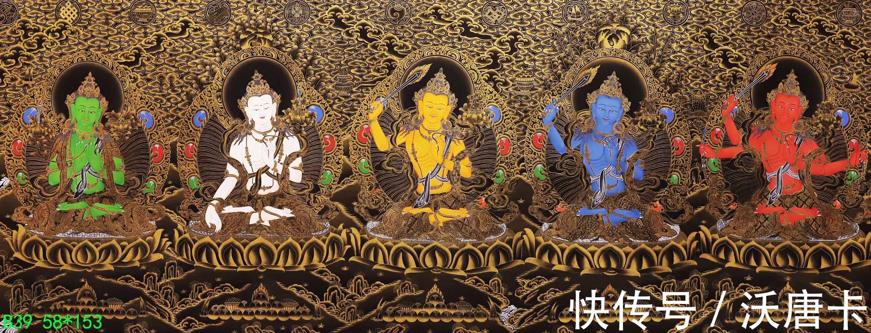 唐卡@唐卡中的颜色与工笔画,区别在哪儿?