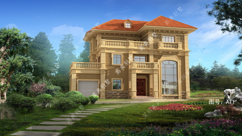 户型|经济实用的欧式别墅户型，精致而美丽，是自建房的首选