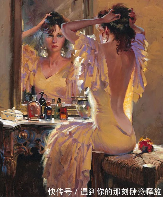 马希尔·摩科斯&优雅浪漫的绘画,太美!真想钻进他的画里!