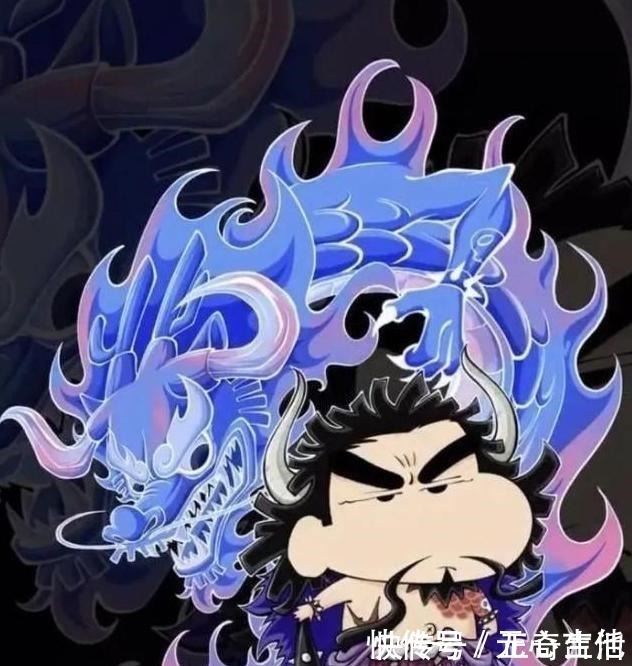凯多|蜡笔小新cos海贼王四皇,白胡子嘟嘴卖萌超可爱,香克斯霸气全无