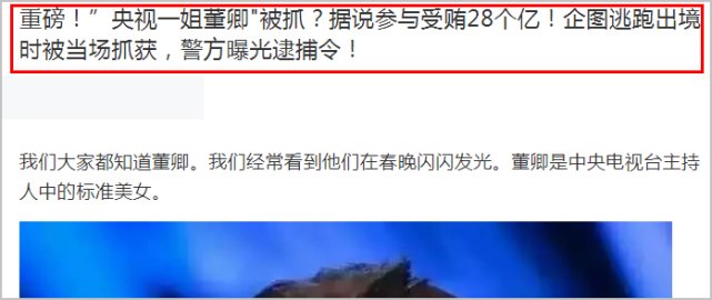 曝董卿出事遭封杀，新节目被毙，央视用行动表态为她打假