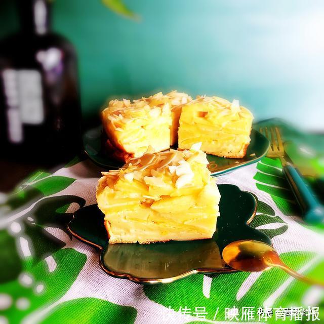 搅拌均匀|天冷苹果吃不完,那就做个香甜的千层蛋糕,少油少糖,做法特简单