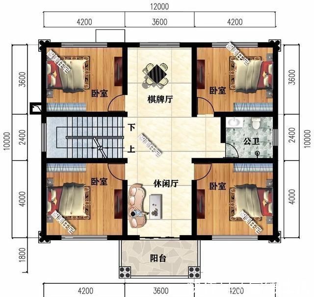外墙面|25万左右盖二层小别墅,这两款户型都可以,美观方正施工易