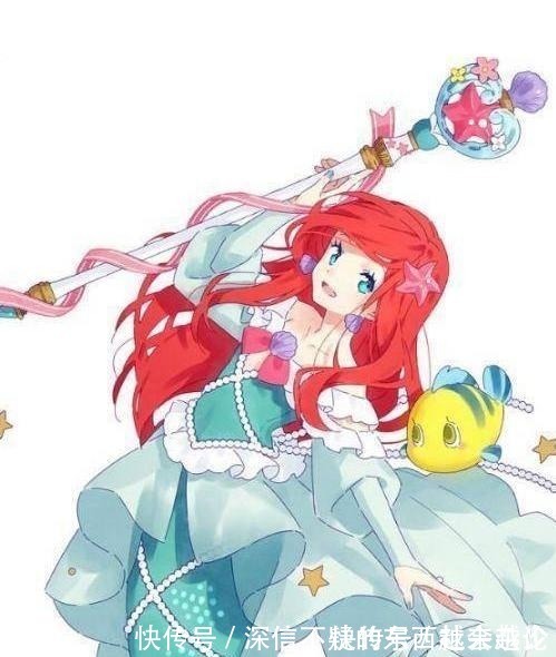 迪士尼公主|迪士尼公主变身魔法少女,甜美又时尚,她们会有什么魔法呢