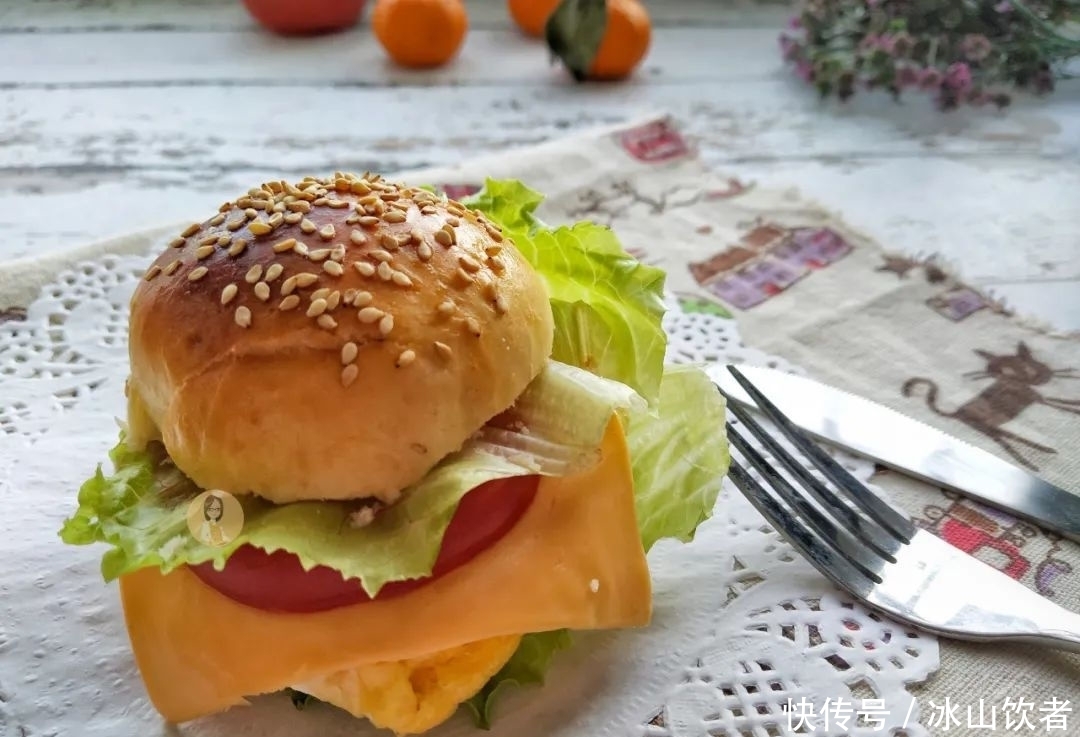 制作|教你制作奶香汉堡胚,一次发酵,松软香甜,营养健康放心吃