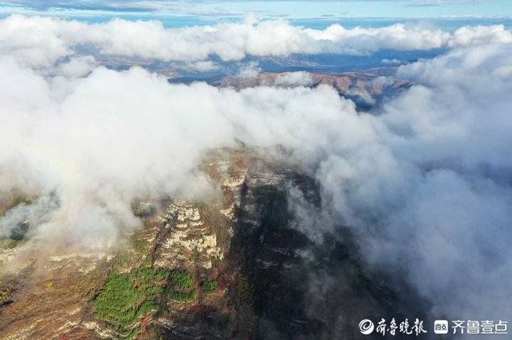 潭溪山|秋雨送奇幻，淄博潭溪山现罕见云海奇观