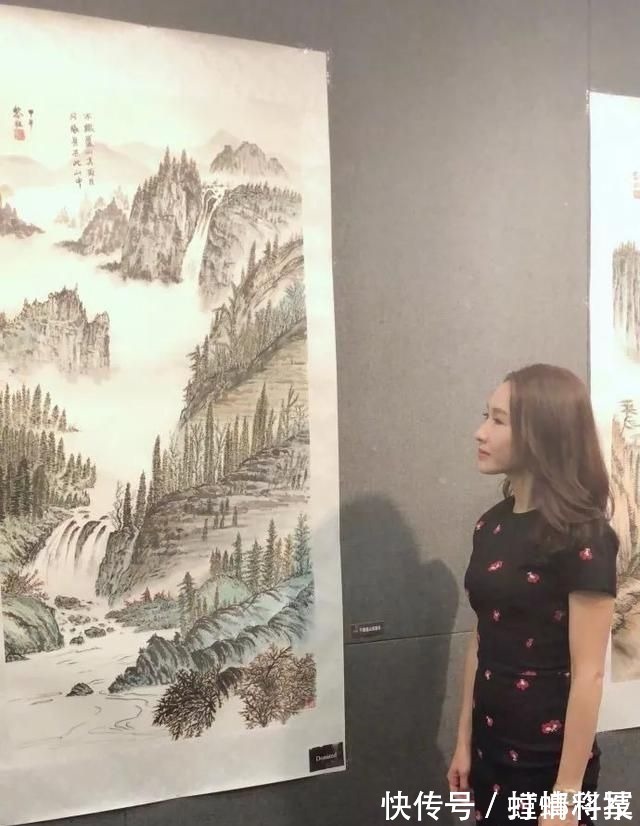 黎姿&黎姿82岁父亲国画水平高：模仿黄宾虹非常像，绘画造诣很出彩