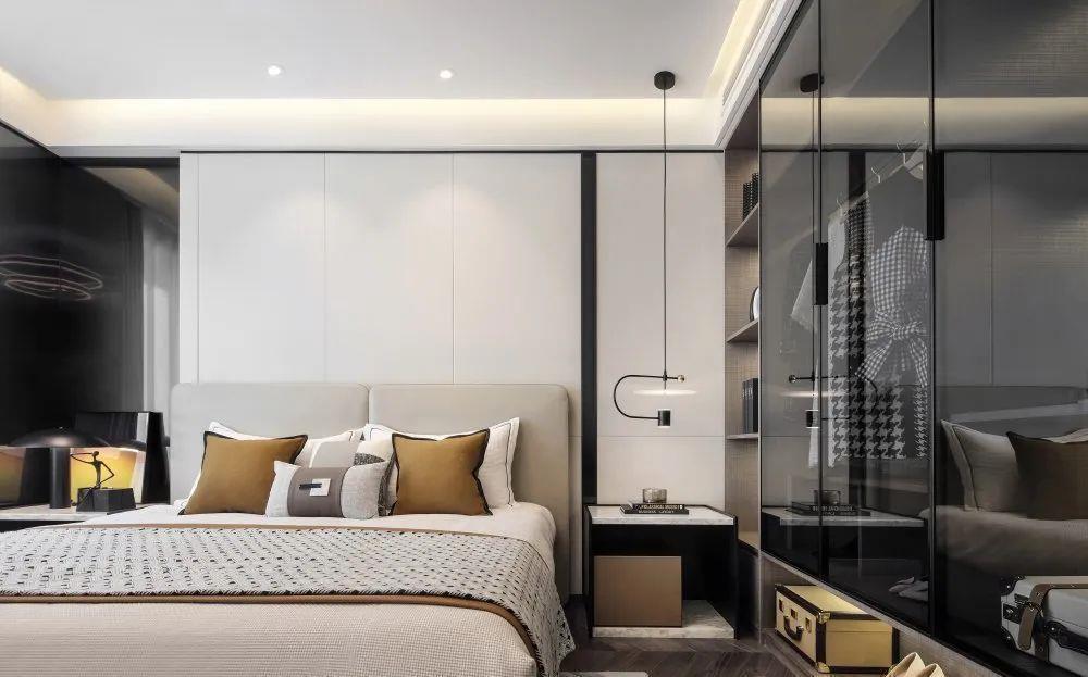 现代|138㎡现代轻奢风就得这么装,空间层次分明,舒适又高级