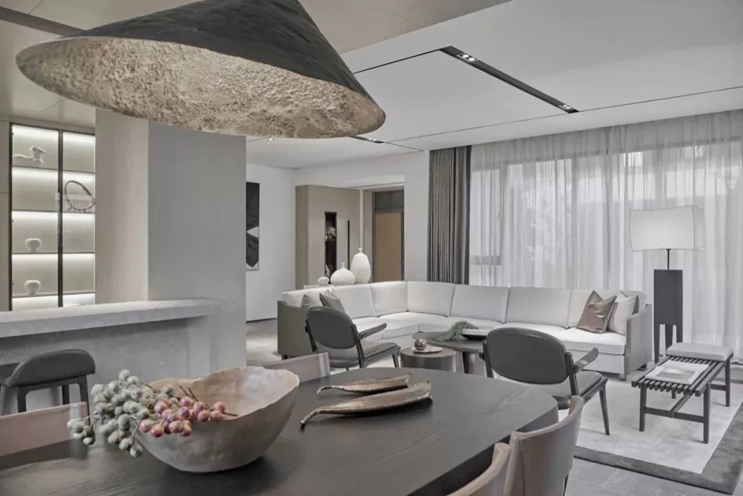 装饰画|200㎡现代简约,高级灰里加点黑,简约朴素高级美