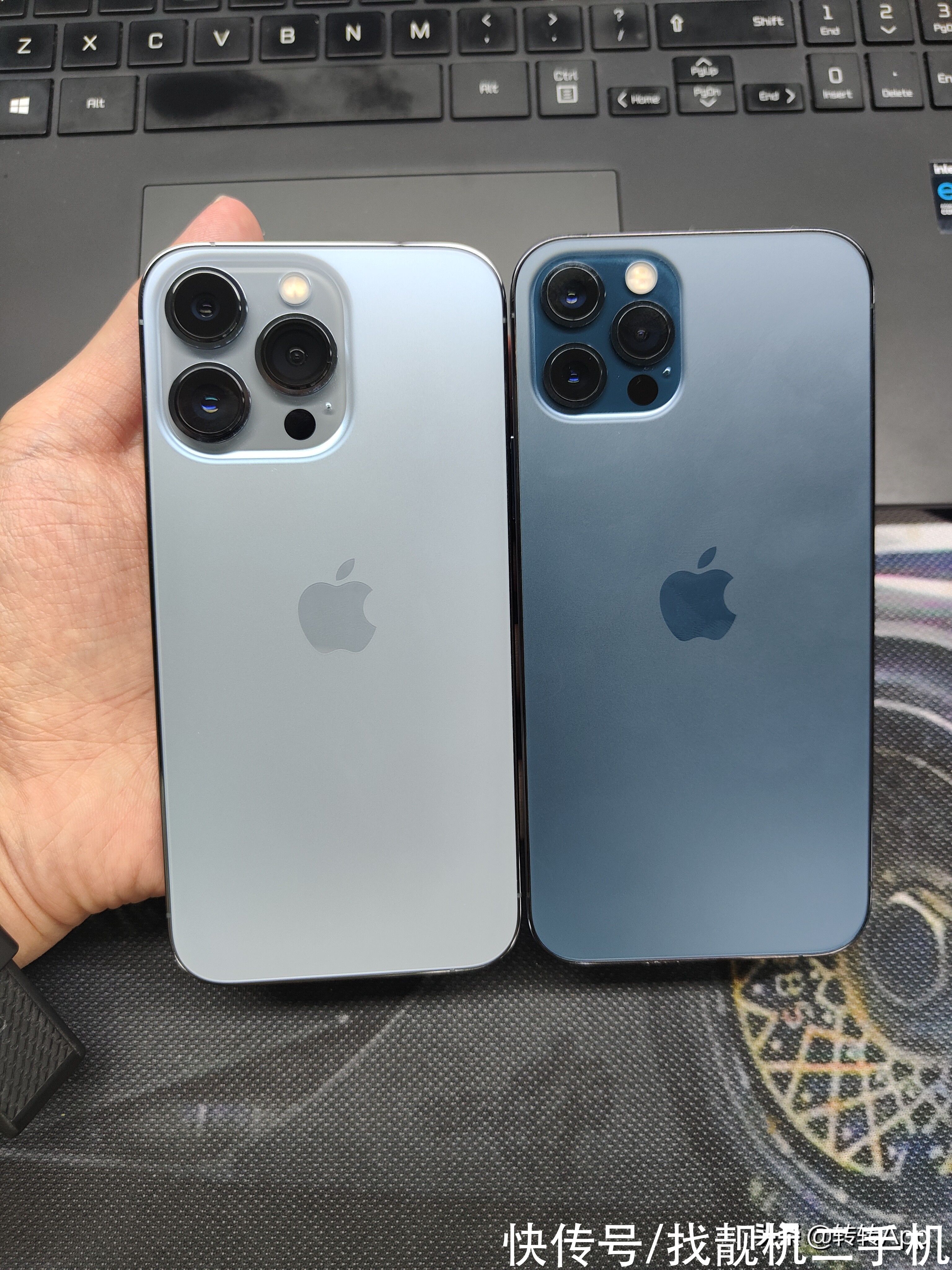 iphone12|iPhone13 Pro远峰蓝上手，对比iPhone12 Pro，更强也更丑了