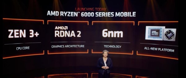 AMD发布锐龙6000系列移动处理器：Zen 3+架构，RDNA 2核显性能翻倍