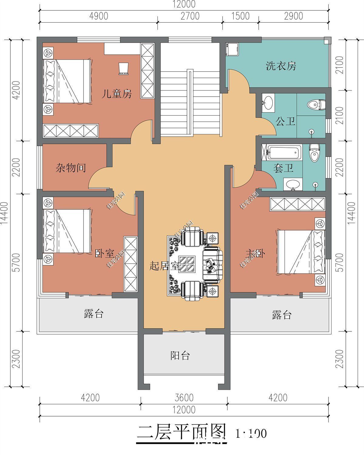 户型|10套带堂屋的户型，占地面积都不大，网友：这才是适合农村的房子