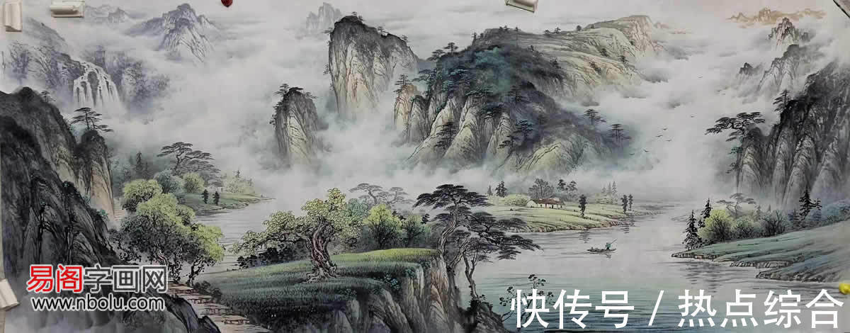 杨天佑@梁海波:师法自然,创造灵动彩墨山水