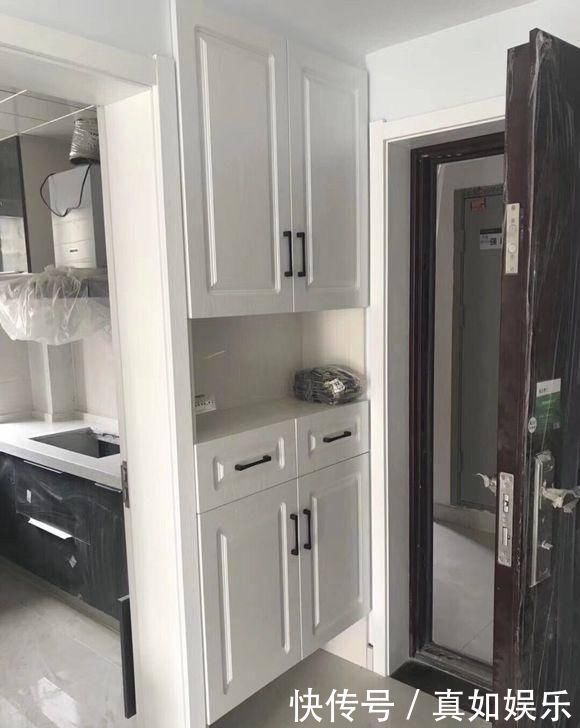 鞋柜|96平全屋木工活太棒了,一共4万值了,鞋柜和衣柜设计太聪明了