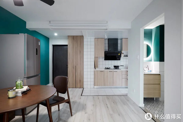 before住范儿真实案例 篇三十:拆掉客厅改两居,46㎡墨绿小家更高级!