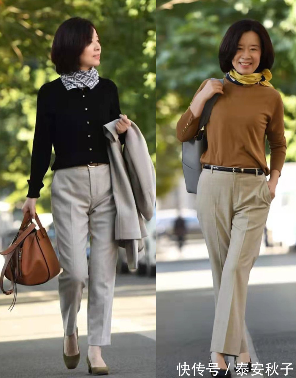 羊毛衫|当我50岁以后,初春一定要像她一样打扮自己:优雅、还显高级!