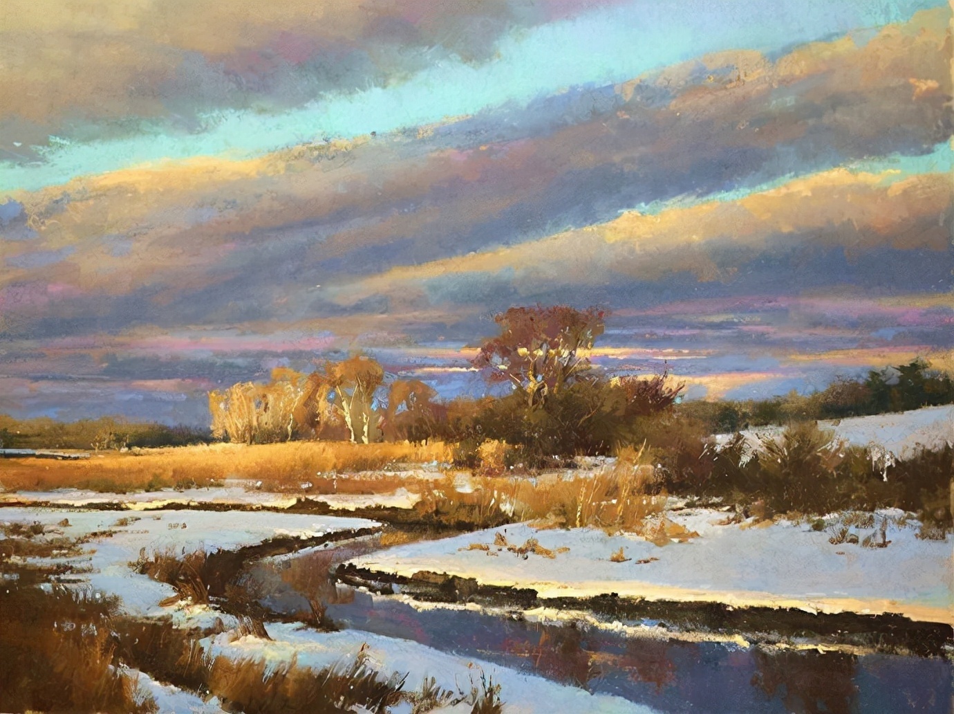 阿奎尔$美国艺术家阿奎尔柔和的风景油画,画里充满了阳光温馨美好(二)