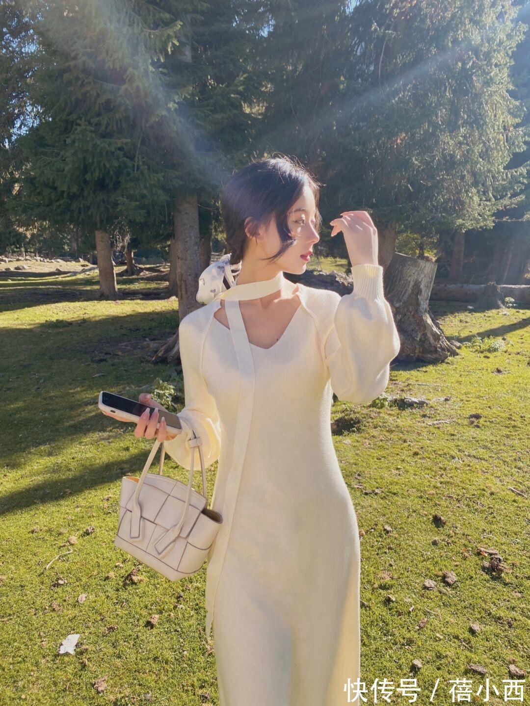 针织连衣裙 冬天穿衣内搭怎么选?直接入手“针织连衣裙”,温柔、大气又chic