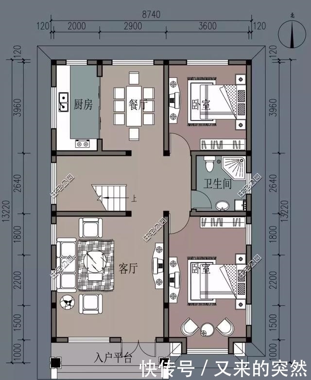 坡屋顶|5套占地100多平的农村别墅，最低20万搞定！含图纸