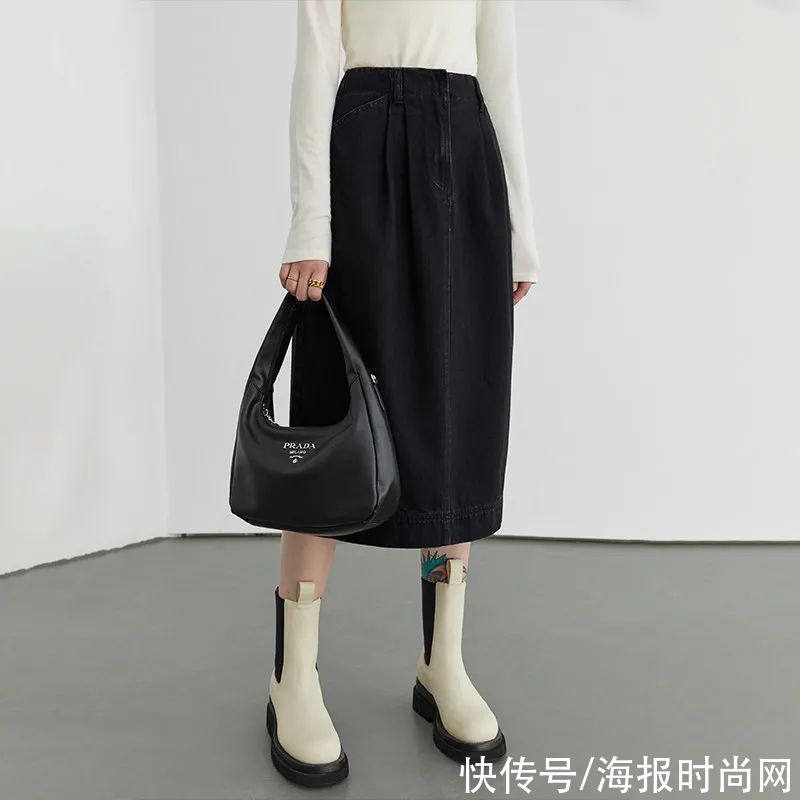 半裙|显瘦不挑人的半身裙，可能就是她们身上的这条了吧