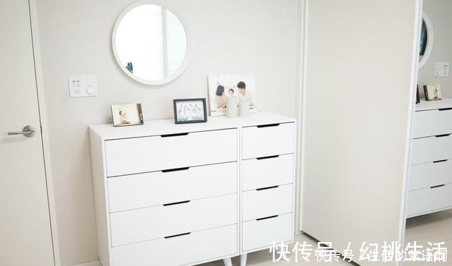 主卧室|她一家3口，住110㎡客厅坚持不买沙发，2个衣帽间！太舒服了！