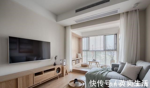 地台|晒晒70平小两居，阳台打通做个地台，漂亮易打理，简直多一间房！