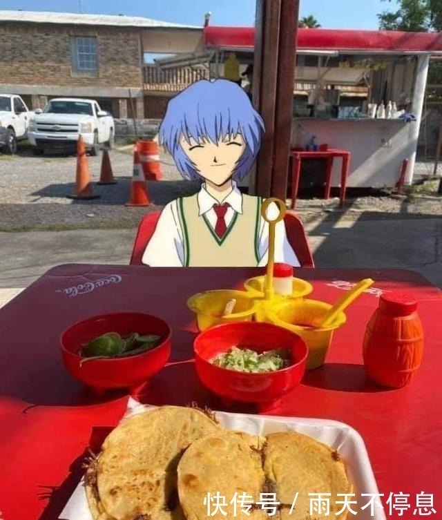 二次元|二次元纸片人陪你吃饭是一种什么样的体验这可太下饭了!