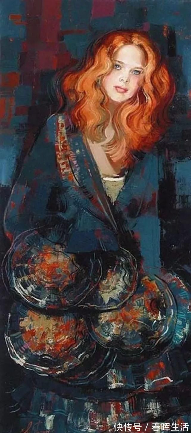 脱俗|她的油画有一种惊艳脱俗的美，乌克兰天才女画家艾琳·谢里