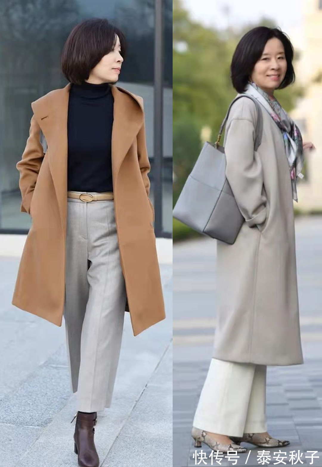 羊毛衫|当我50岁以后,初春一定要像她一样打扮自己:优雅、还显高级!